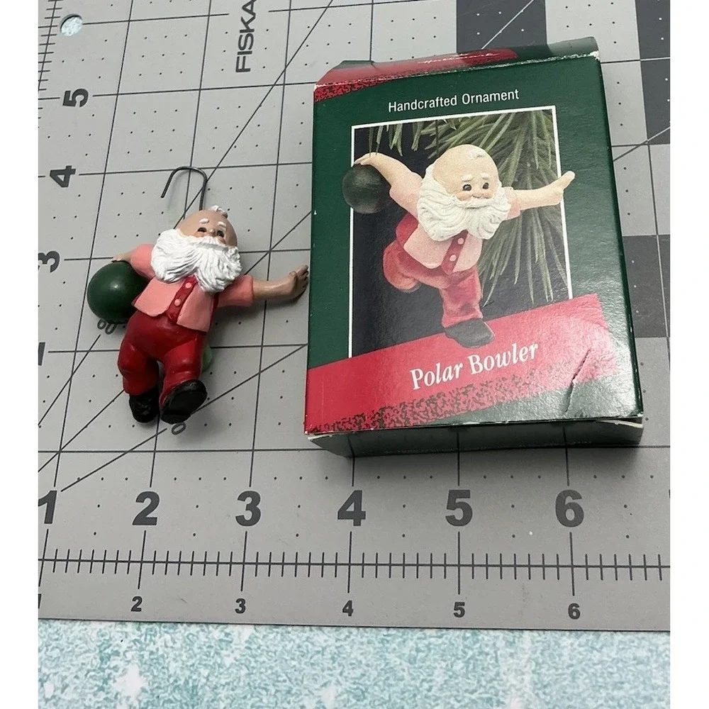 Polar Bowler 1988‎ Bowling Santa Hallmark Keepsake Christmas Ornament